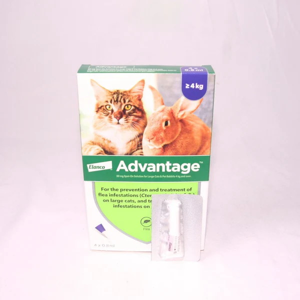 ADVANTAGE Obat Kutu Cat and Rabbits 0,8ml Weight 4kg+