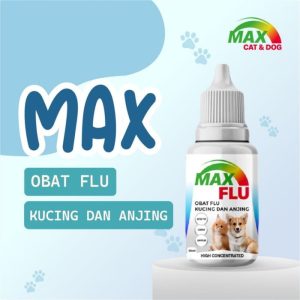 MAX FLU 30ML Obat Batuk Flu Pilek Demam Kucing Anjing