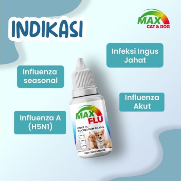 MAX FLU 30ML Obat Batuk Flu Pilek Demam Kucing Anjing - Image 2